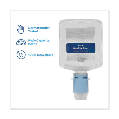 Pacific Blue Ultra Automated Sanitizer Dispenser Refill Foam Hand Sanitizer, 1,000 Ml Bottle, Fragrance-free, 3/carton - Image 2