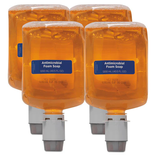 Pacific Blue Ultra Foam Soap Manual Dispenser Refill, Antimicrobial, Pacific Citrus, 1,200 Ml, 4/carton - Image 1
