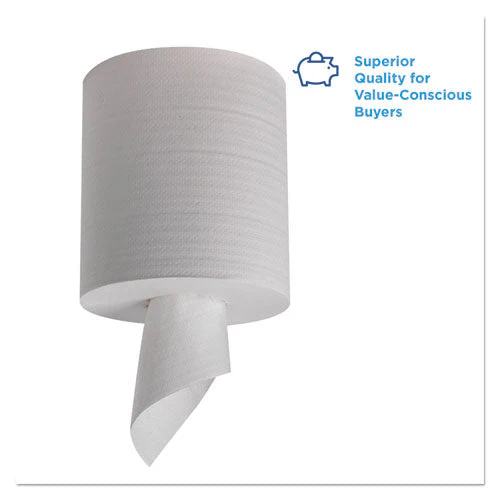 Pacific Blue Select 2-ply Center-pull Perf Wipers, 2-ply, 8.25 X 12, White, 520/roll, 6 Rolls/carton - Image 2