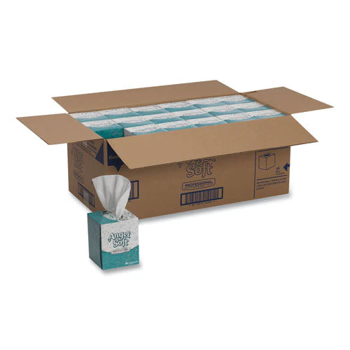 Premium Facial Tissue In Cube Box, 2-ply, White, 96 Sheets/box, 36 Boxes/carton - Image 1