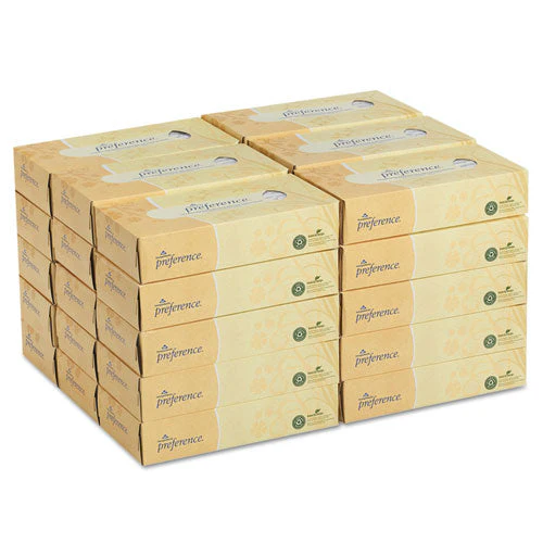 Pacific Blue Select Facial Tissue, 2-ply, White, Flat Box, 100 Sheets/box, 30 Boxes/carton - Image 3