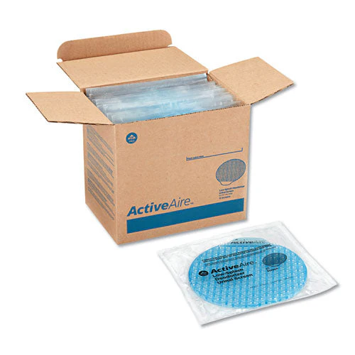 Activeaire Deodorizer Urinal Screen With Side Tab, Coastal Breeze Scent, Blue, 12/carton - Image 1