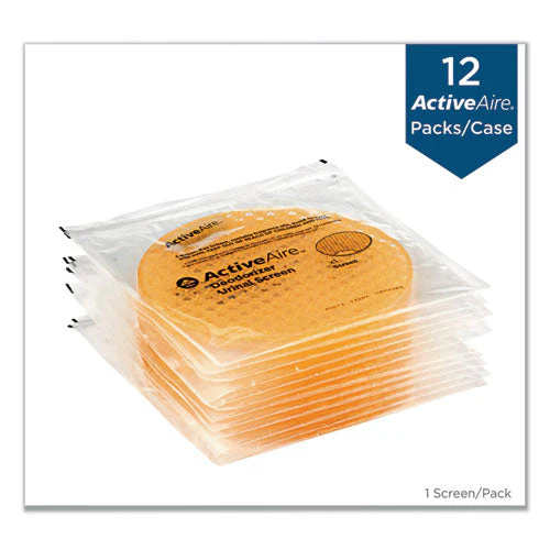 Activeaire Deodorizer Urinal Screen, Sunscape Mango Scent, Orange, 12/carton - Image 3