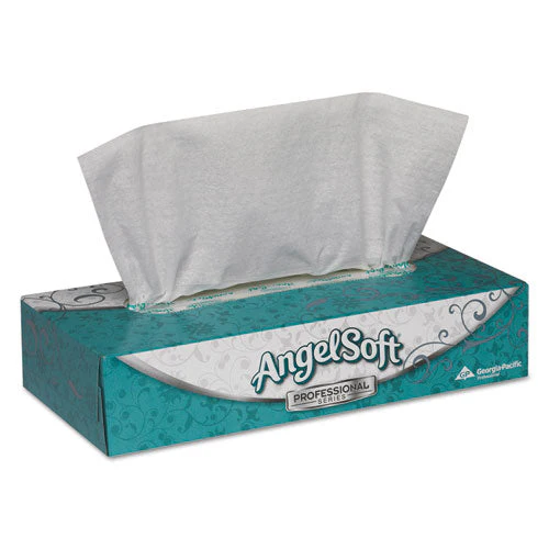 Premium Facial Tissues In Flat Box, 2-ply, White, 100 Sheets, 30 Boxes/carton - Image 1