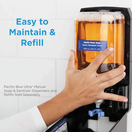 Pacific Blue Ultra Soap/sanitizer Dispenser, 1,200 Ml, White - Image 2
