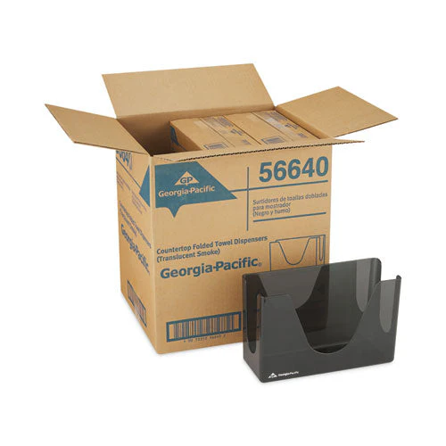 Countertop C-fold/m-fold Paper Towel Dispenser, 11 X 4.37 X 7, Smoke - Image 2