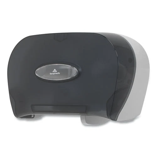 Two-roll Bathroom Tissue Dispenser, 13.56 X 5.75 X 8.63, Smoke - Image 2