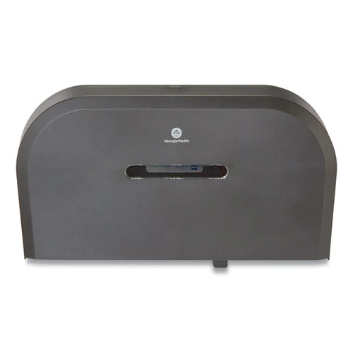 Jumbo Jr. Bathroom Tissue Dispenser, Double Roll, 22.1 X 4.8 X 12.1, Black - Image 1