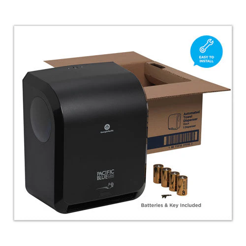 Pacific Blue Ultra Paper Towel Dispenser, Automated, 12.9 X 9 X 16.8, Black - Image 2