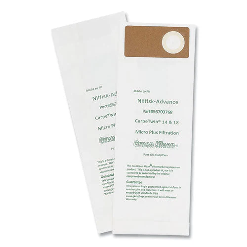 Replacement Vacuum Bags, Fits Advac/lindhaus/minuteman Phenom/nilfisk Carpetwin, 10/pack - Image 1