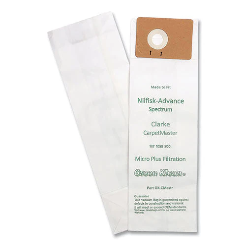 Replacement Vacuum Bags, Fits Advance Spectrum/clarke Carpetmaster, 10/pack - Image 1