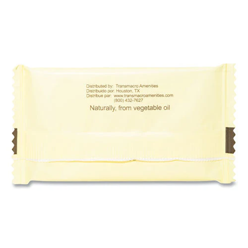 Amenity Bar Soap, Pleasant Scent, # 3/4 Individually Wrapped Bar, 1,000 /carton - Image 3