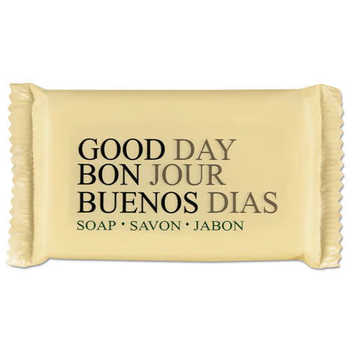 Amenity Bar Soap, Pleasant Scent, # 1 1/2 Individually Wrapped Bar, 500/carton - Image 1