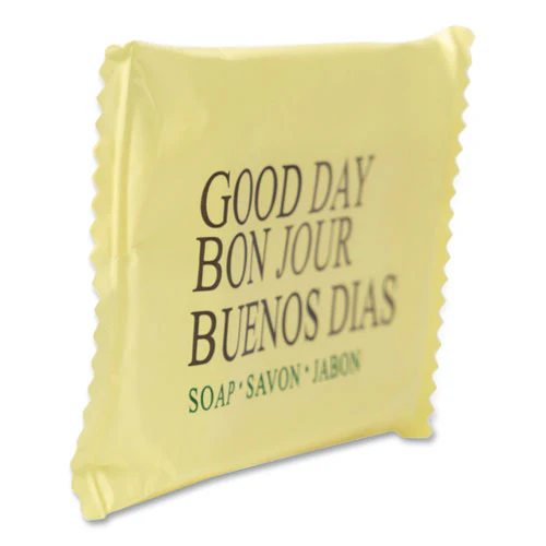 Amenity Bar Soap, Pleasant Scent, # 1 1/2 Individually Wrapped Bar, 500/carton - Image 2