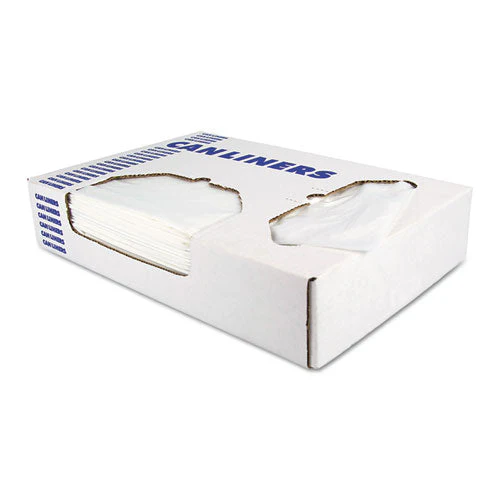 Linear Low-density Can Liners, 16 Gal, 0.35 Mil, 24" X 32", Clear, 1,000/carton - Image 1