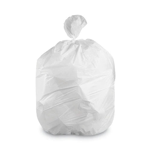Linear Low-density Can Liners, 30-35 Gal, 1.4 Mil, 33 X 45, White, 200/carton - Image 1