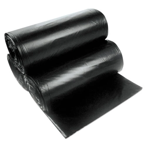 Linear Low Density Can Liners With Accufit Sizing, 23 Gal, 1.3 Mil, 28" X 45", Black, 20 Bags/roll, 10 Rolls/carton - Image 1