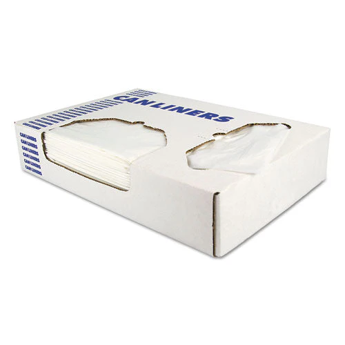 Linear Low Density Can Liners With Accufit Sizing, 23 Gal, 0.9 Mil, 28" X 45", Clear, 25 Bags/roll, 8 Rolls/carton - Image 1