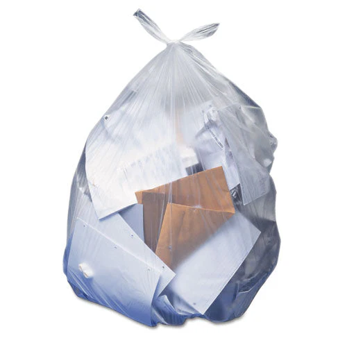 Linear Low Density Can Liners With Accufit Sizing, 23 Gal, 0.9 Mil, 28" X 45", Clear, 50/box - Image 1