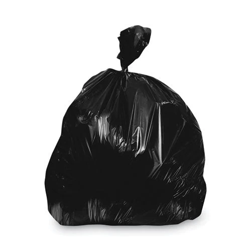 Linear Low-density Can Liners, 20-30 Gal, 1.25 Mil, 30 X 36, Black, 200/carton - Image 1