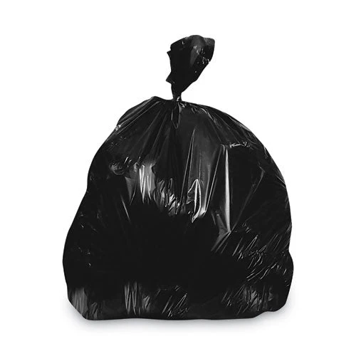Linear Low-density Can Liners, 30-33 Gal, 1.5 Mil, 33 X 39, Black, 250/carton - Image 1