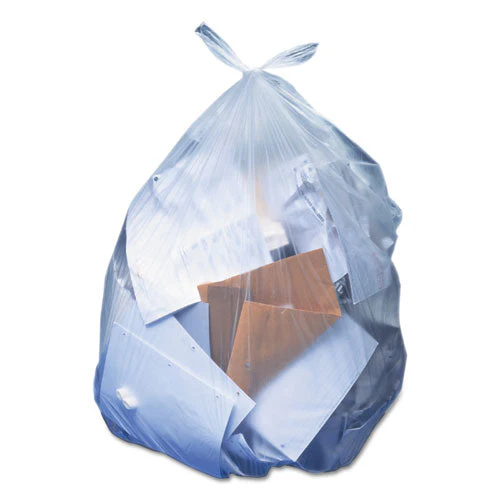 Linear Low-density Can Liners, 33 Gal, 0.65 Mil, 30" X 39", Clear, 250/carton - Image 1