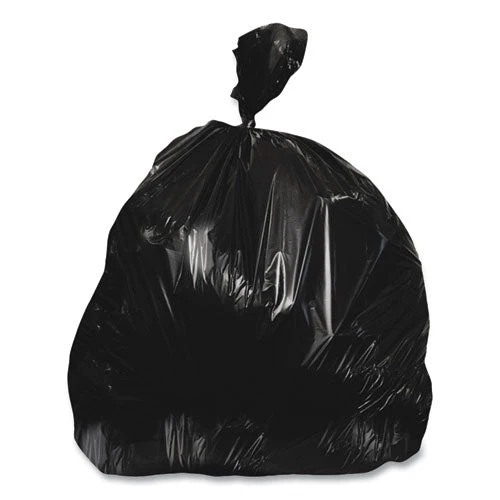 Linear Low-density Can Liners, 33 Gal, 0.9 Mil, 33 X 39, Black, 150/carton - Image 1