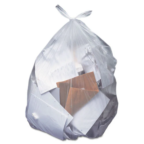Linear Low-density Can Liners, 45 Gal, 1.5 Mil, 40" X 46", Clear, 100/carton - Image 1
