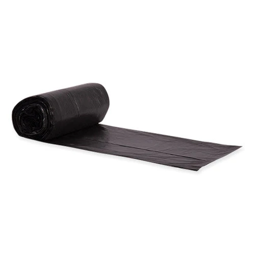 Eco Blend Max Can Liners, 60 Gal, 0.8 Mil, 38" X 58", Black, 20 Bags/roll, 5 Rolls/carton - Image 1