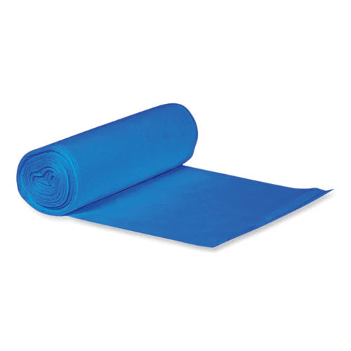 Eco Blend Max Can Liners, 60 Gal, 0.8 Mil, 38" X 58", Blue, 20 Bags/roll, 5 Rolls/carton - Image 1