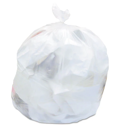 High-density Waste Can Liners, 16 Gal, 6 Mic, 24" X 31", Natural, 50 Bags/roll, 20 Rolls/carton - Image 1