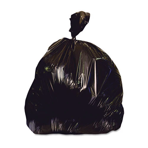 Low-density Repro Can Liner, 33 Gal, 1.5 Mil, 33" X 39", Black, 100/carton - Image 1