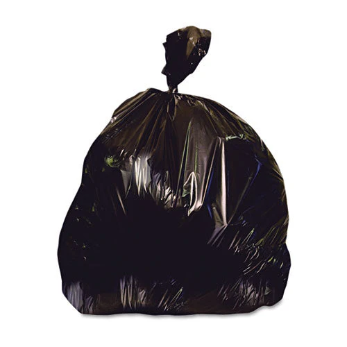 Low-density Repro Can Liner, 56 Gal, 1.5 Mil, 43" X 47", Black, 100/carton - Image 1