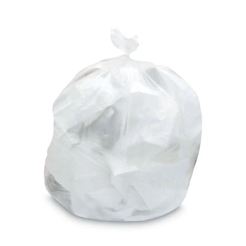 Mineral-reinforced High-density Waste Can Liners, 33 Gal, 22.1 Mic, 33 X 46, Natural, 25 Bags/roll, 10 Rolls/carton - Image 1