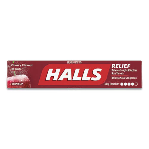 Mentho-lyptus Cough And Sore Throat Lozenges, Cherry, 9/pack, 20 Packs/box - Image 1