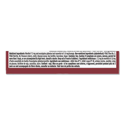 Mentho-lyptus Cough And Sore Throat Lozenges, Cherry, 9/pack, 20 Packs/box - Image 3