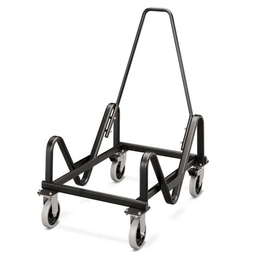 Olson Stacker Series Cart, Metal, 21.38" X 35.5" X 37", Black - Image 1