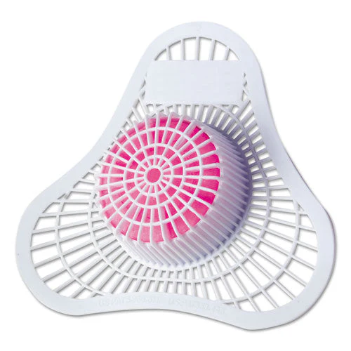 Health Gards Urinal Screen With Non-para Block, Cherry Scent, White/pink, Cherry, Dozen - Image 1