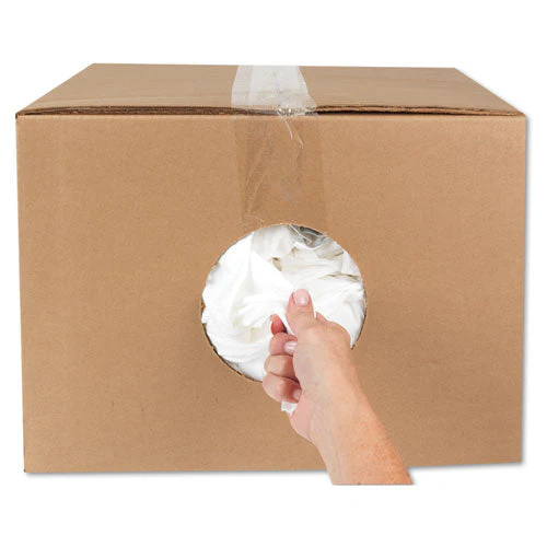 New Bleached White T-shirt Rags, 25 Pounds/bag - Image 3