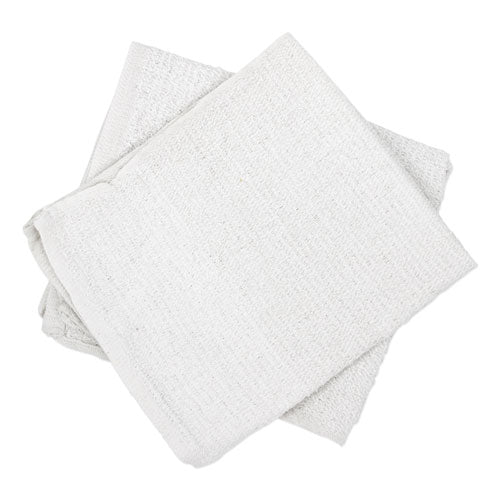 Counter Cloth/bar Mop, 15.5 X 17, White, Cotton, 60/carton - Image 1