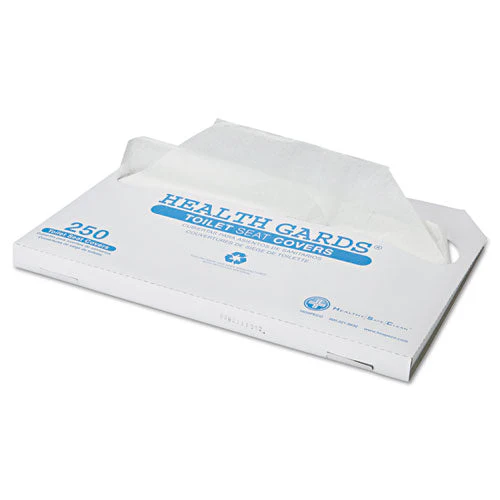 Health Gards Toilet Seat Covers, Half-fold, 14.25 X 16.5, White, 250/pack, 4 Packs/carton - Image 2