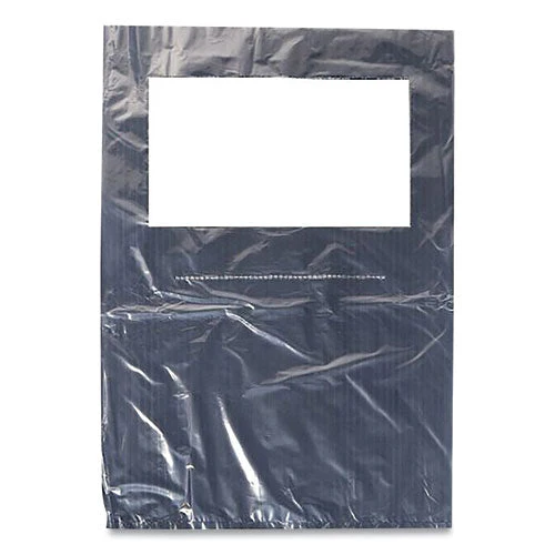 Scensibles Universal Receptable Liner Bags, 12.5x23 With 7.5" Wrap Around Strap, High Density Polyethylene, White, 500/carton - Image 1