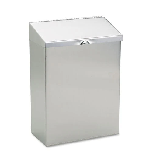 Wall Mount Sanitary Napkin Receptacle, Stainless Steel - Image 1