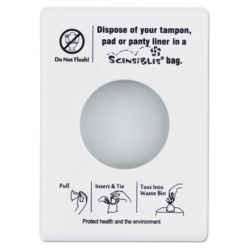 Scensibles Personal Disposal Bag Dispenser, Plastic, White - Image 1