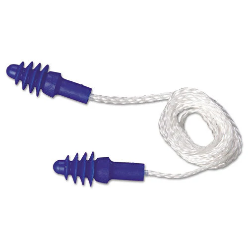 Dpas-30w Airsoft Multiple-use Earplugs, 27nrr, White Nylon Cord, Be, 100 Pairs - Image 2
