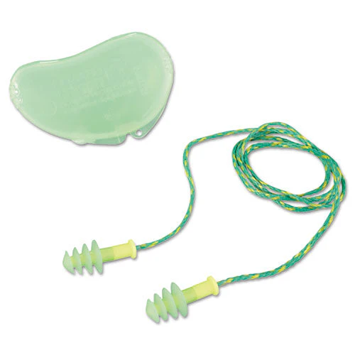 Fus30s-hp Fusion Multiple-use Earplugs, Small, 27nrr, Corded, Gn/we, 100 Pairs - Image 1