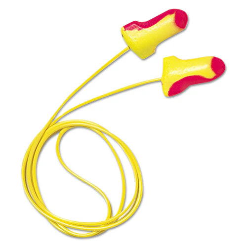 Ll-30 Laser Lite Single-use Earplugs, Corded, 32nrr, Magenta/yellow, 100 Pairs - Image 1