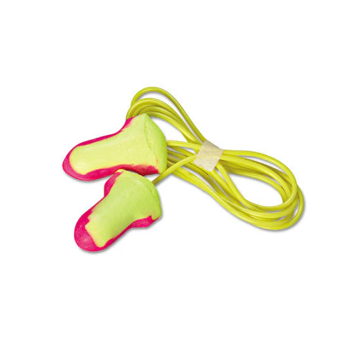 Ll-30 Laser Lite Single-use Earplugs, Corded, 32nrr, Magenta/yellow, 100 Pairs - Image 2