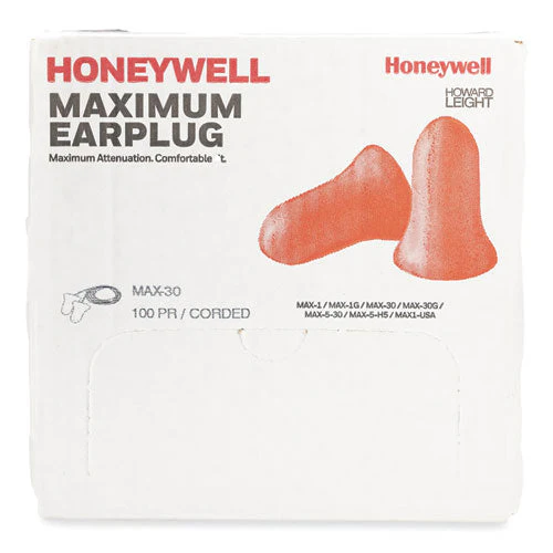 Maximum Single-use Earplugs, Corded, 33nrr, Coral, 100 Pairs - Image 3