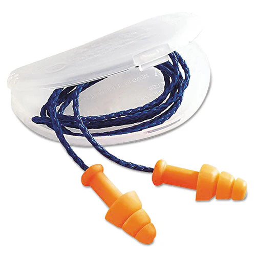 Smartfit Multiple-use Earplugs, Corded, 25nrr, Orange, 100 Pairs - Image 1